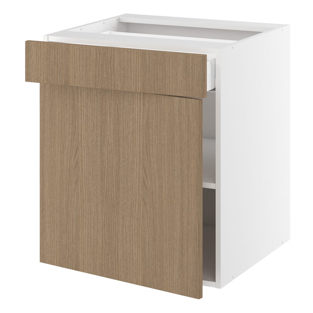 Badunderskab, 1 låge, 1 skuffe. H:704 B:400 D:450