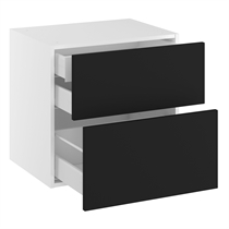 Kitchn Badunderskab lavt m/2 skuffer og 1 indvendig skuffe H:576 D:450 B:1000