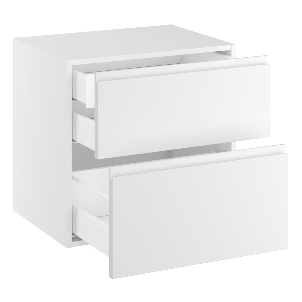 Kitchn Badunderskab lavt m/2 skuffer og 1 indvendig skuffe H:576 D:450 B:600