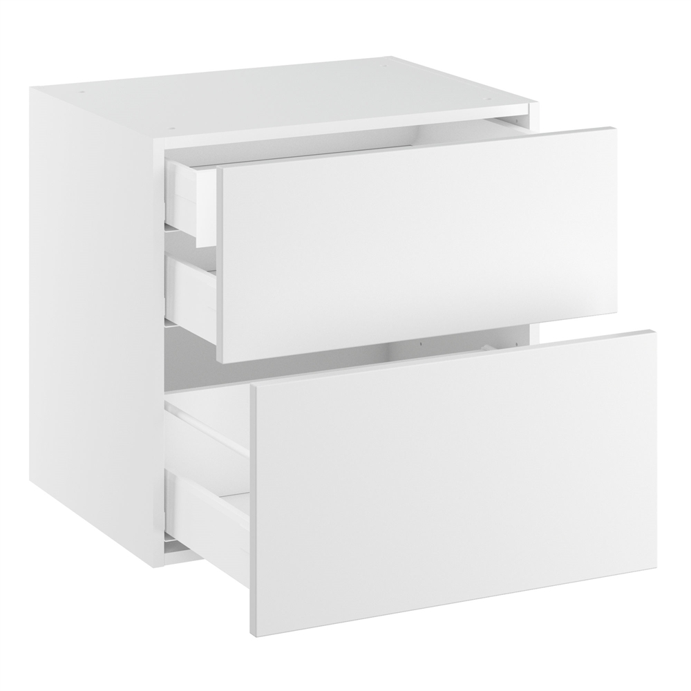 Kitchn Badunderskab lavt m/2 skuffer og 1 indvendig skuffe H:576 D:450 B:600