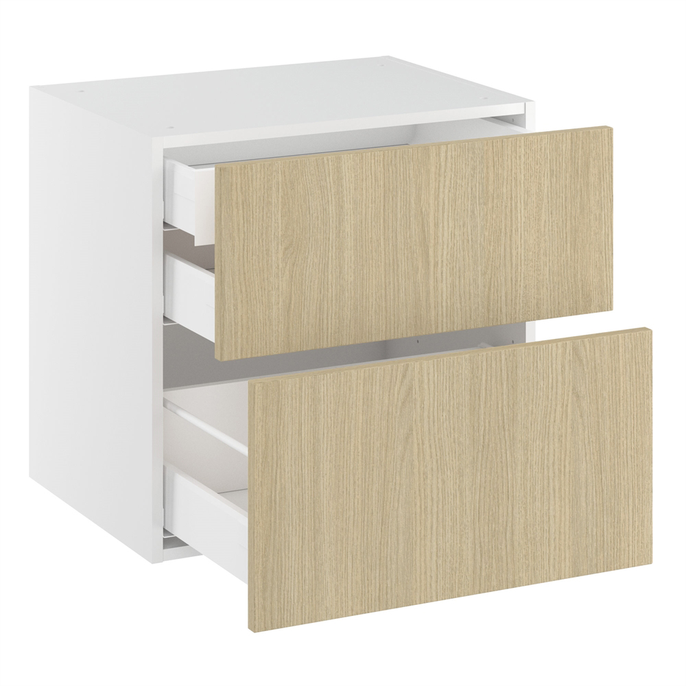 Badunderskab, 2 skuffer, 1 indvendig skuffe. H:576 B:500 D:450