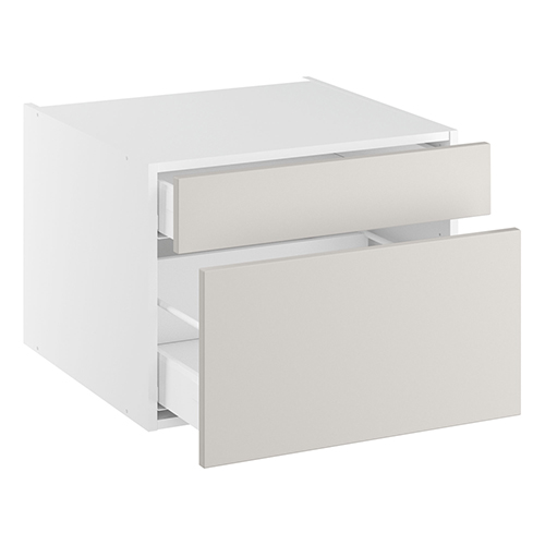 Bundskab, 2 skuffer. H:448 B:600 D:580