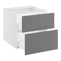 Kitchn Badvaskeskab lavt m/2 skuffer H:576 D:450 B:1000