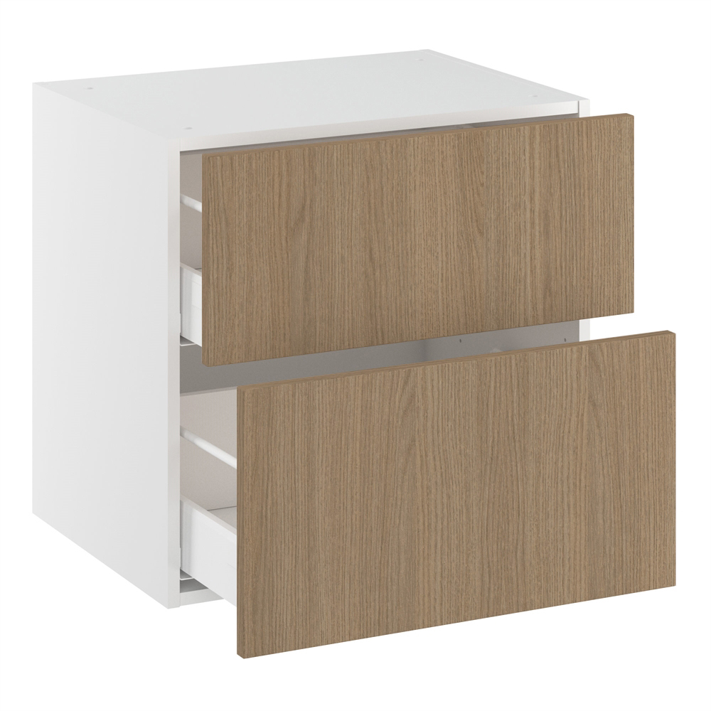 Badvaskeskab, 2 skuffer. H:576 B:600 D:450