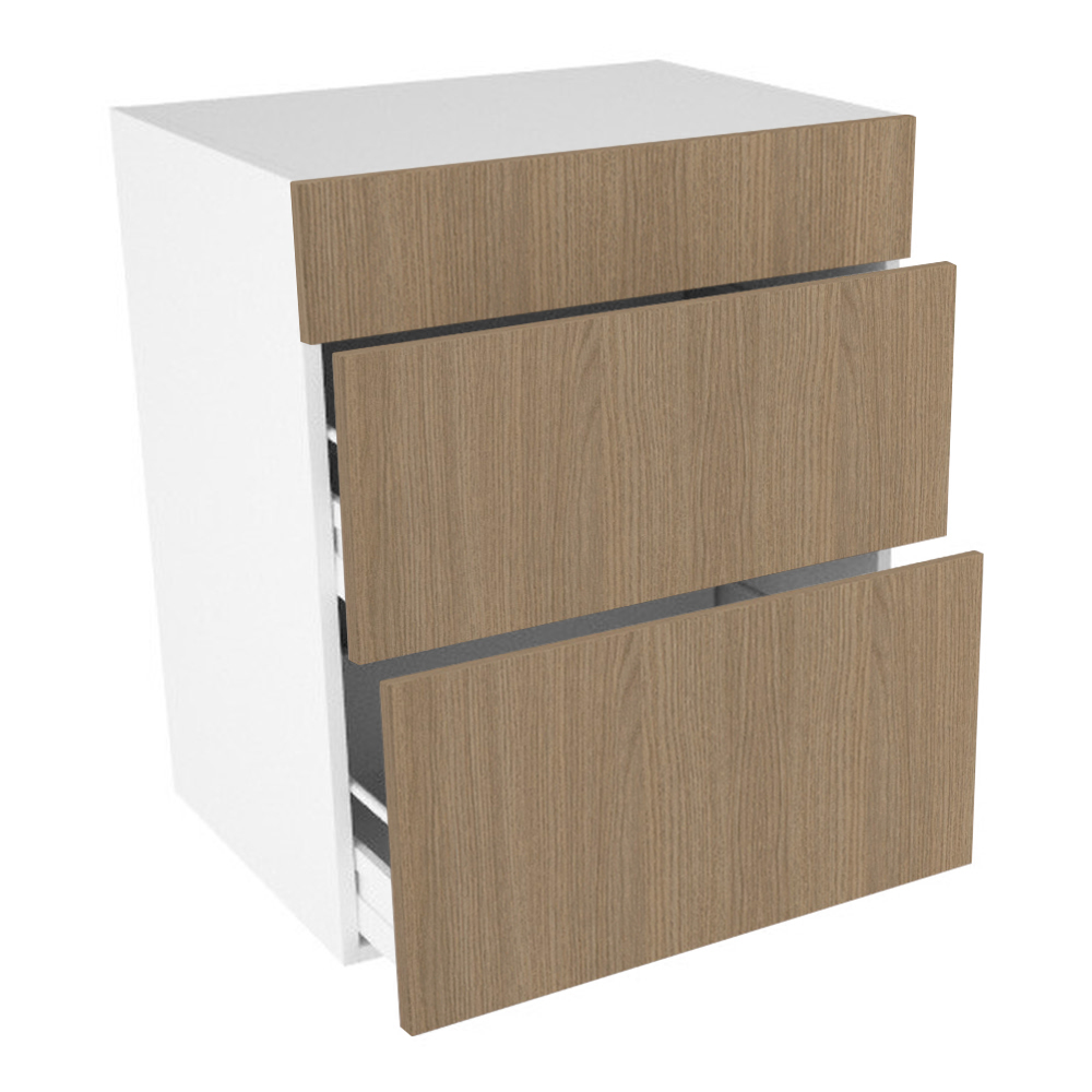 Badvaskeskab, 2 skuffer, m/sarg. H:704 B:800 D:450