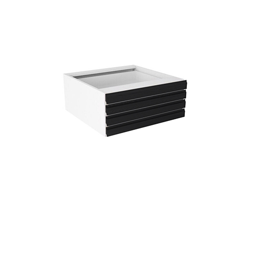 Kitchn Badvaskeskab lavt LINE m/1 skuffe (sammensat af 2 fronter) H:320 D:450 B:1000