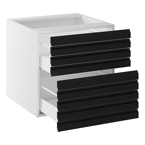 Kitchn Badvaskeskab lavt LINE m/2 skuffer (sammensat af 2 fronter) H:576 D:450 B:1000