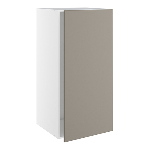 Designskab, t/integreret køl med glideskinner, 1 låge, m/hængselsboring. H:1248 B:600 D:580