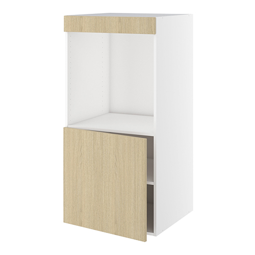 Designskab, t/ovn, 572mm låge, blændstykke 64mm, hul: 647mm. H:1248 B:600 D:580