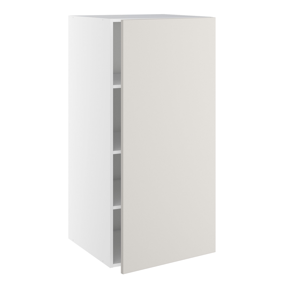 Designskab, 1 låge, 2 hylder, 1 konstruktionshylde. H:1248 B:400 D:580