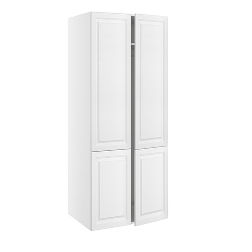 Kitchn Garderobeskab, m/dobbelt låger, 2-delt sammensat, 1 hylde, 1 bøjlestang (leveres usamlet). H:1952 B:1000 D:580
