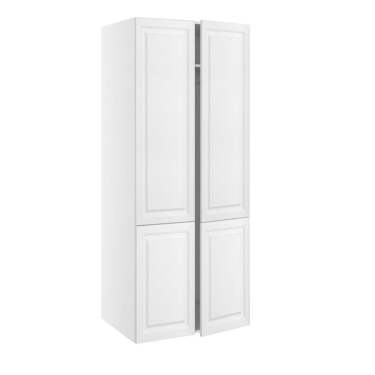 Kitchn Garderobeskab, m/dobbelt låger, 2-delt sammensat, 1 hylde, 1 bøjlestang (leveres usamlet). H:1952 B:1000 D:580