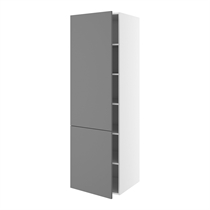 Kitchn Hyldeskab m/5 hylder med 2-delt låge H:1952 D:580 B:400