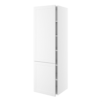 Kitchn Hyldeskab m/5 hylder med 2-delt låge H:1952 D:580 B:400
