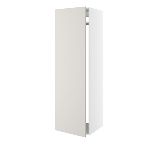 Højskab, t/integreret køl med glideskinner, 1 låge, m/hængselsboring, 1 konstruktionshylde, u/bagbeklædning. H:1952 B:600 D:580