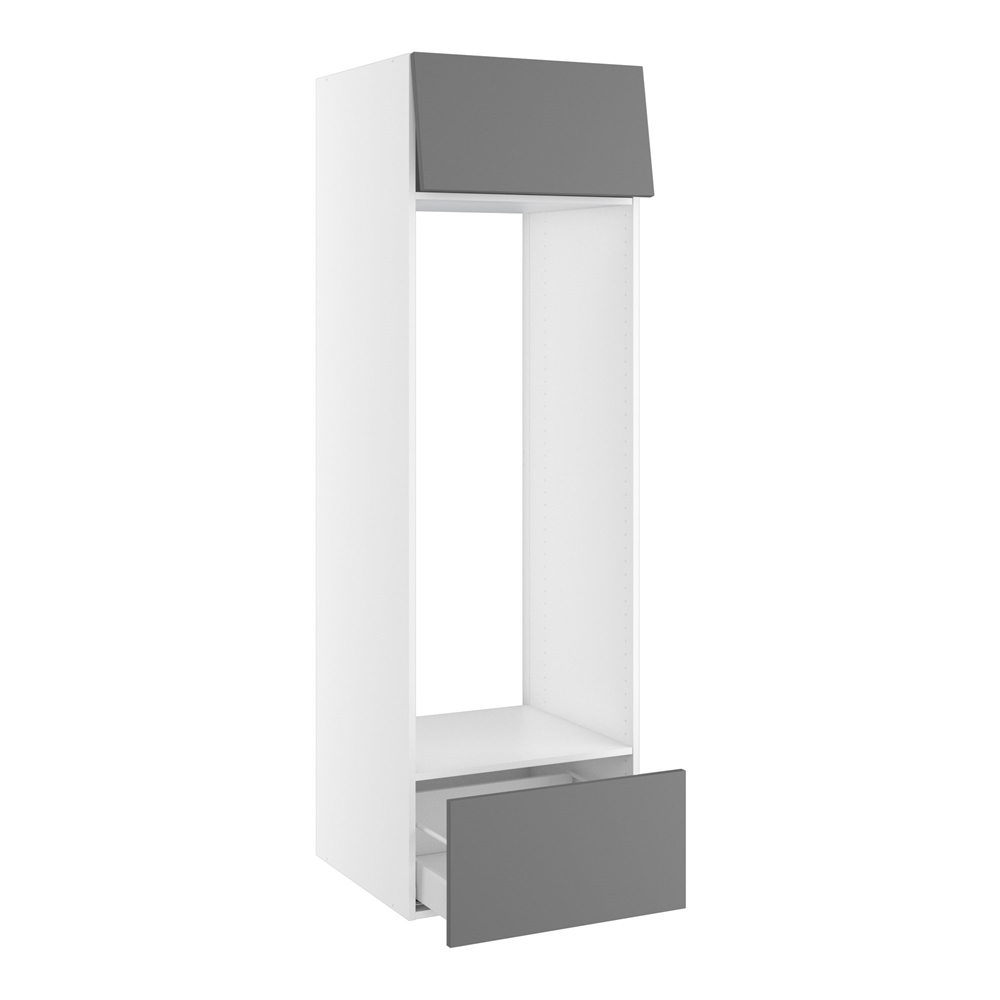 Kitchn Højskab til køl nichemål 1295x567 mm. Toplåge H:316 og skuffe H:316 H:1952 D:580 B:600