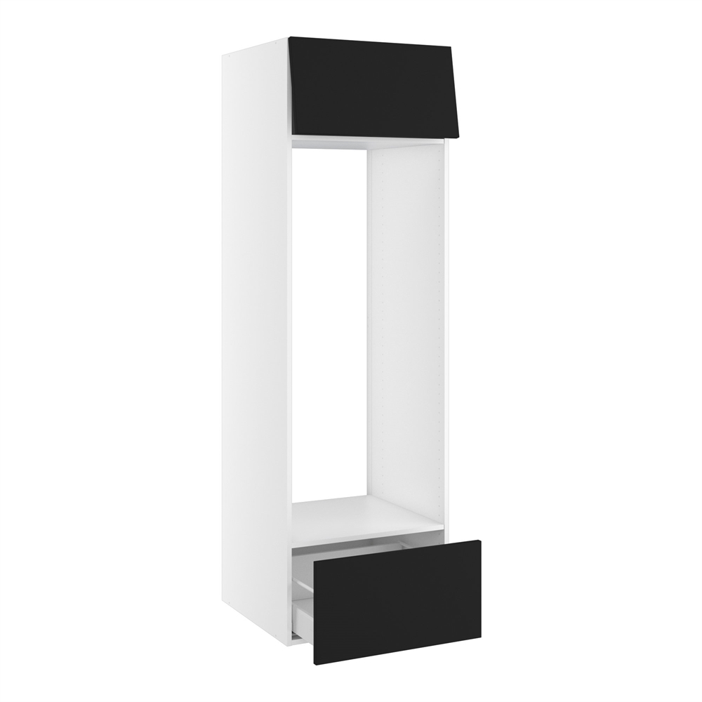 Kitchn Højskab til køl nichemål 1295x567 mm. Toplåge H:316 og skuffe H:316 H:1952 D:580 B:600