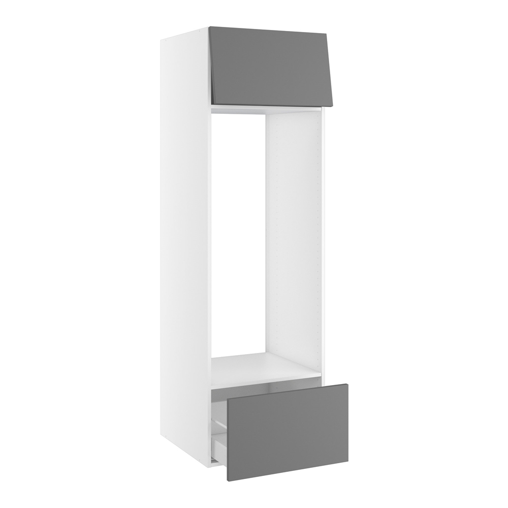 Kitchn Højskab til køl nichemål 1232x567 mm. Toplåge H:348 og skuffe H:348 H:1952 D:580 B:600