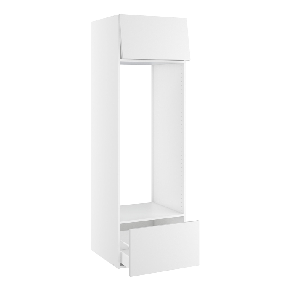 Højskab til køl nichemål 1232x567 mm. Toplåge H:348 og skuffe H:348 H:1952 D:580 B:600