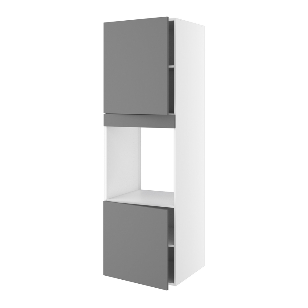 Kitchn Højskab til ovn/micro nichemål 656x567 mm. m/2 låger H:572 og 700 samt blændstykke H:1952 D:580 B:600