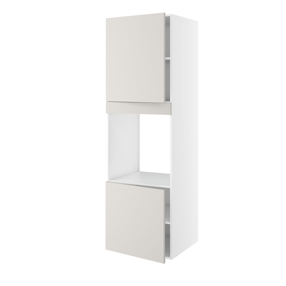 Højskab, t/ovn, 572mm låge, 700mm låge øverst, blændstykke 64mm, hul: 656mm. H:1952 B:600 D:580