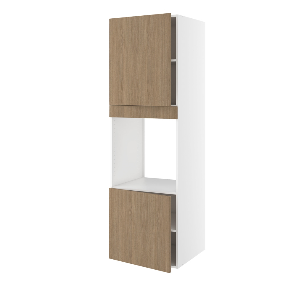 Højskab, t/ovn, 572mm låge, 700mm låge øverst, blændstykke 64mm, hul: 656mm. H:1952 B:600 D:580