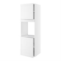 Kitchn Højskab, t/ovn og micro, 700mm låge, 572mm låge øverst, blændstykke 64mm, hul: 656mm. H:1952 B:600 D:580