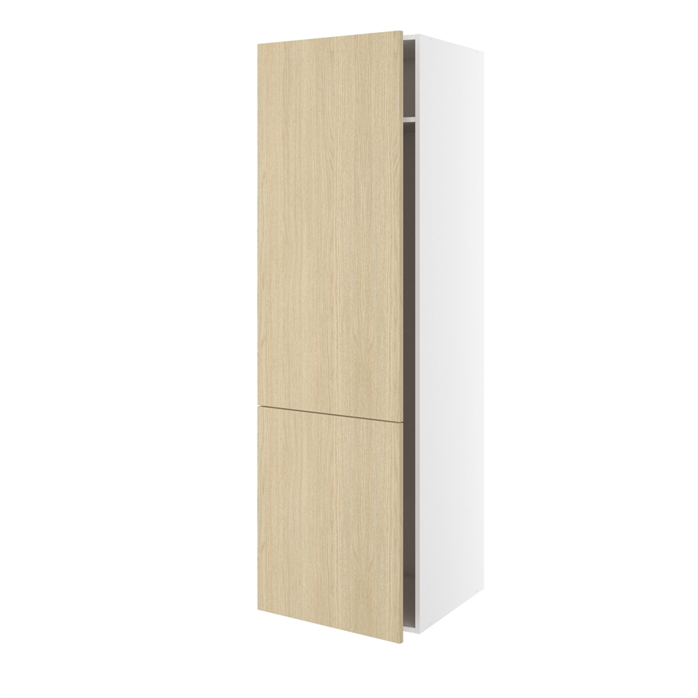 Kosteskab, 1 låge, 2-delt sammensat, 1 hylde, slangeholder, trådindsats. H:1952 B:400 D:580