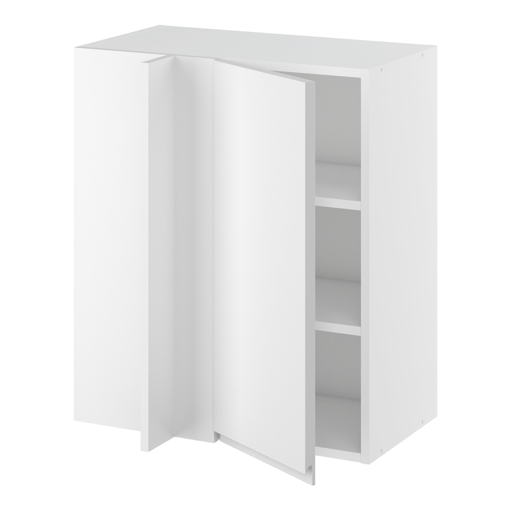 Kitchn Hjørneindstiksoverskab m/2 hylder og blændplade 340 mm (låge 296 mm. - min. 640 mm. fra væg)H:704 D:320 B:600
