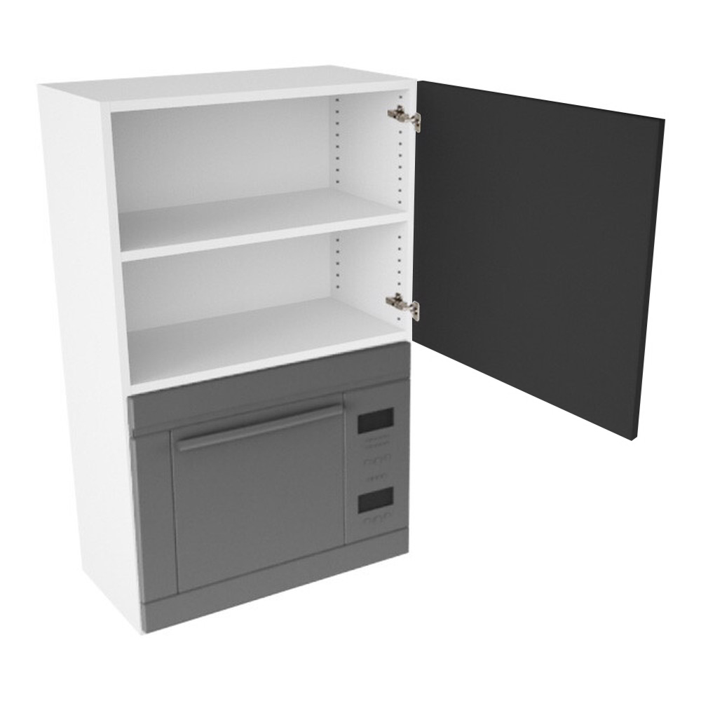 Kitchn Overskab til microovn nichemål 426x576x320 Låge H:444 + Blændstk. H:896 D:320 B:600