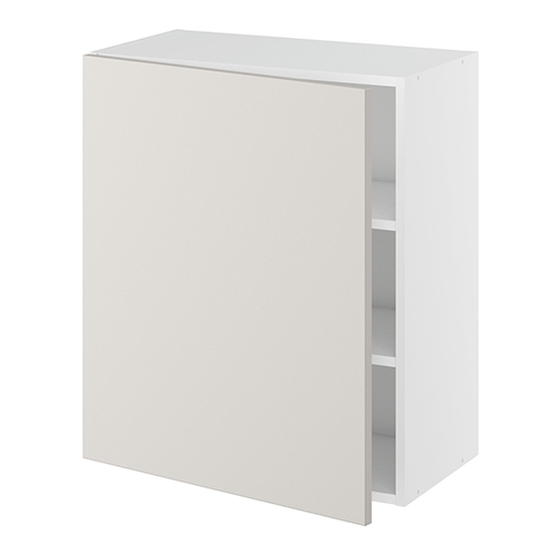 Overskab, 1 låge, 2 hylder. H:704 B:200 D:320