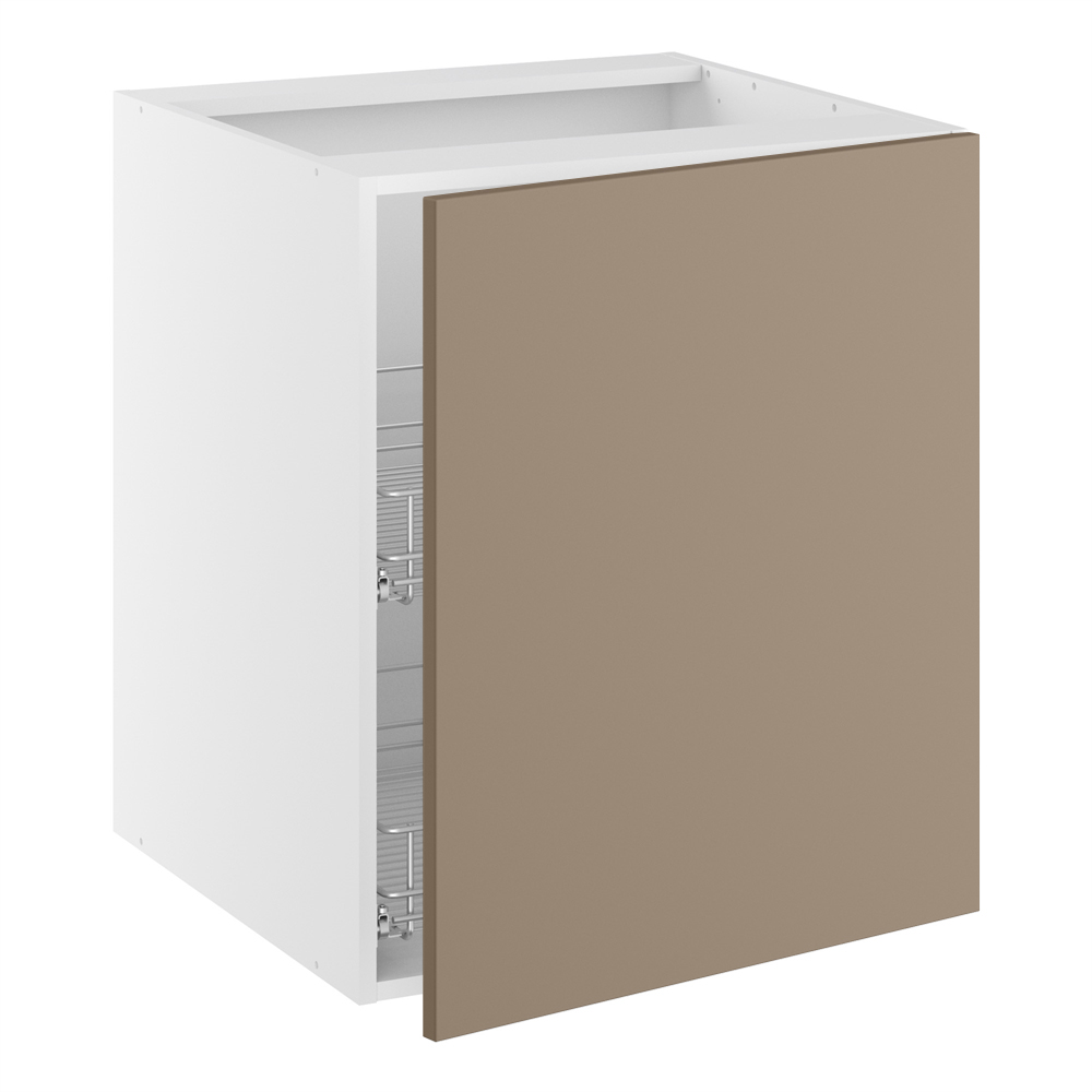 Grydeskab, 1 låge, 2 gryderiste. H:704 B:500 D:580