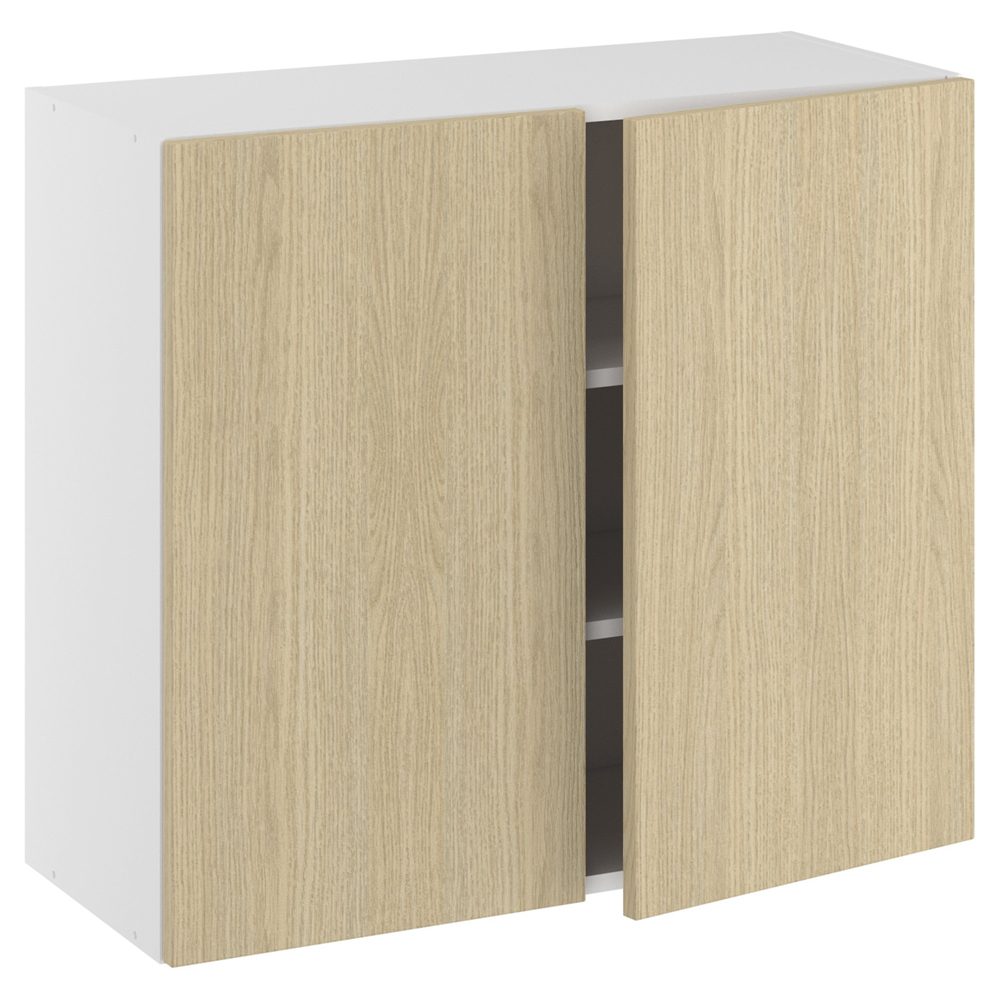 Underskab, halv dybde, m/dobbelt låger, 2 hylder. H:704 B:800 D:320