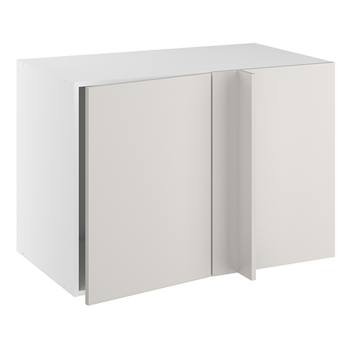 Hjørneindstiksskab, 496mm låge, LeMans udtræk, højre (min. 1180mm fra væg). H:704 B:1000 D:580