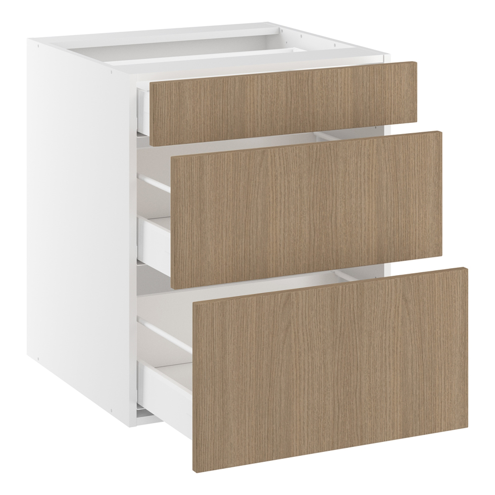 Underskab, 3 skuffer. H:704 B:400 D:580