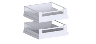 Indv. Tandembox bakke, m/distanceliste, 2  høje B:500