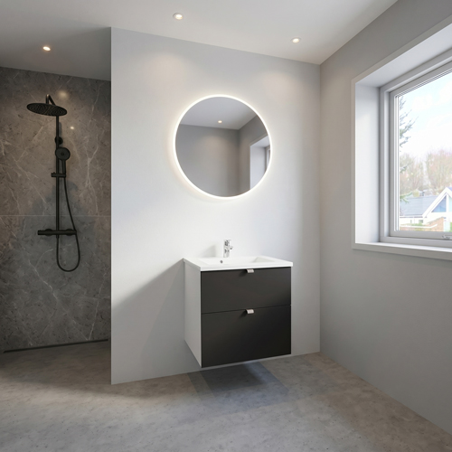 Kitchn Badsæt i Sort 62 cm fra Kitchn med Phoenix Sort Front