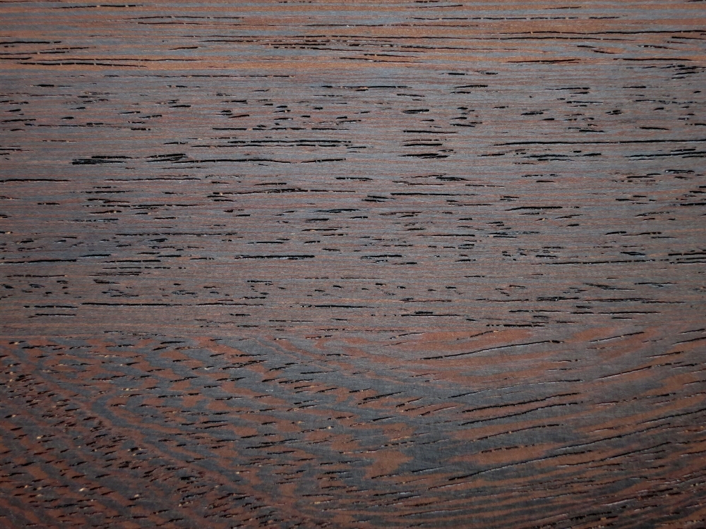 Wenge - Natur Kortstav - 42mm Massiv træ bordplade på mål
