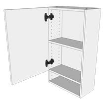 Multi-Living Overskab H: 70,4 cm D: 21,3 cm - Synlig hylde